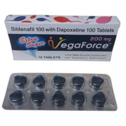 VegaForce Compresse a doppia azione Blue Frog, potente Viagra a doppia azione per un'erezione più dura e duratura