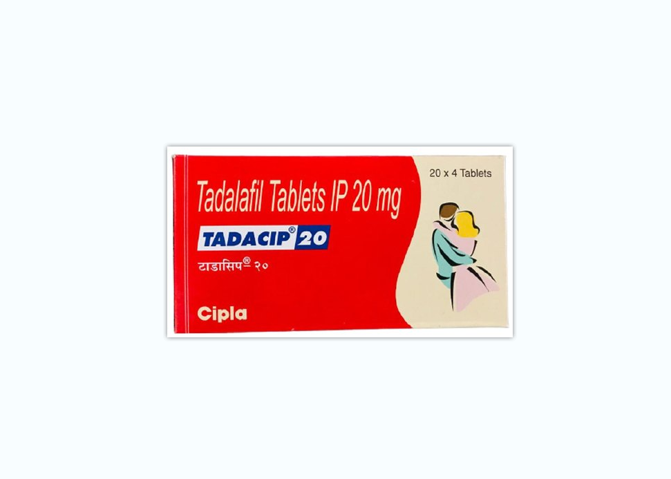 Tadacip20 (Tadalafil) Cipla per il tadalafil Trattamento della disfunzione erettile
